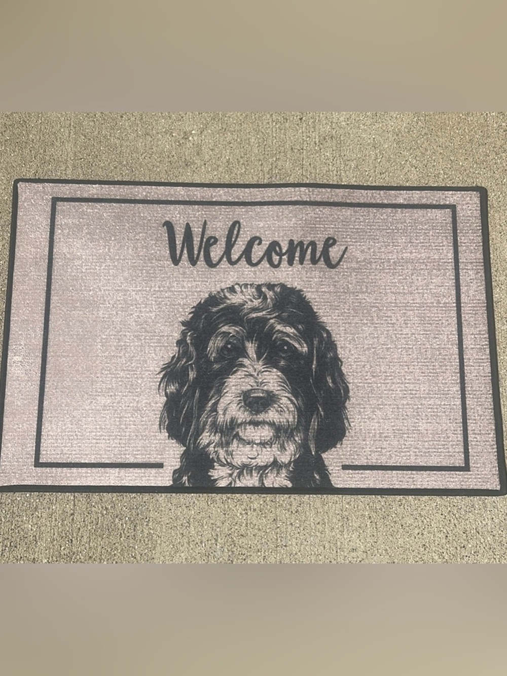 NWOT Doodle Dog Welcome Floor Mat